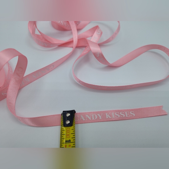 PRADA Candy Kisses Pink Satin Ribbon Two (2) Yards Luxury Perfume Packaging - Picture 3 of 3